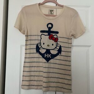 Old Navy Hello Kitty Graphic T-Shirt - Cream and Navy